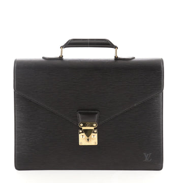 Louis Vuitton Serviette Ambassadeur Handbag Epi Leather