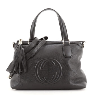 Gucci Soho Convertible Soft Top Handle Bag Leather
