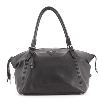 Prada Double Handle Satchel Soft Calf Large