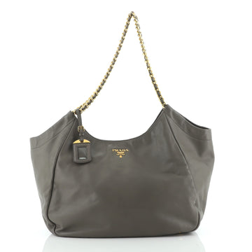 Prada Chain Tote Soft Calfskin Large