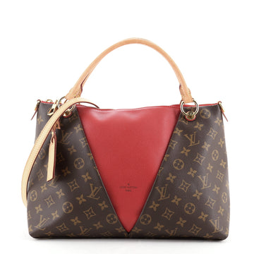 Louis Vuitton V Tote Monogram Canvas and Leather MM