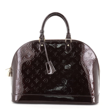Louis Vuitton Alma Handbag Monogram Vernis GM