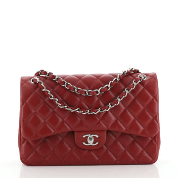 Chanel Classic Double Flap Bag Quilted Caviar Jumbo