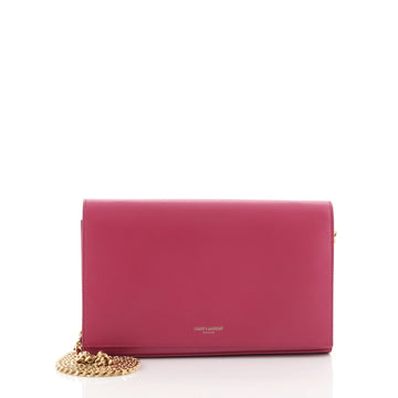 Saint Laurent Paris Chain Wallet Leather