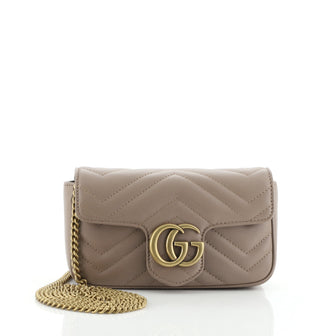 Gucci GG Marmont Flap Bag Matelasse Leather Super Mini