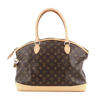 Louis Vuitton Lockit Handbag Monogram Canvas Horizontal