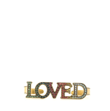 Gucci Loved Palm Cuff Cufflinks Crystal Embellished Metal