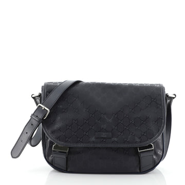 Gucci Double Buckle Messenger Bag GG Imprime Medium