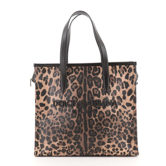 Dolce & Gabbana Market Shopping Tote Printed Coated Canvas and Leather Large