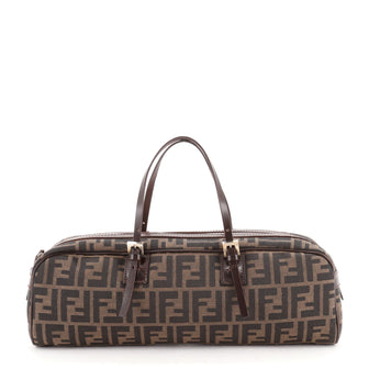 Fendi Buckle Bowling Bag Zucca Canvas Large