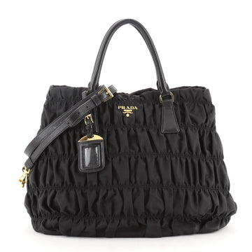 Prada Gaufre Convertible Tote Tessuto Large