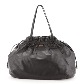 Prada Drawstring Tote Nappa Antique Large