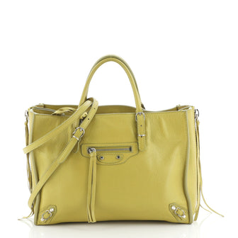 Balenciaga Papier A4 Zip Around Classic Studs Bag Leather Mini