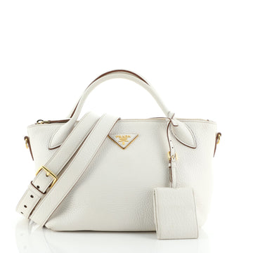 Prada Convertible Top Handle Satchel Vitello Daino Small