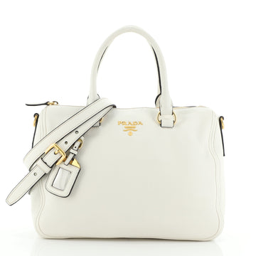 Prada Convertible Zip Tote Vitello Phenix Medium