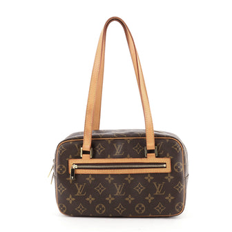 Louis Vuitton Cite Handbag Monogram Canvas MM