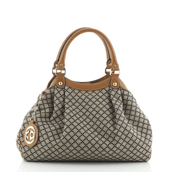 Gucci Sukey Tote Diamante Canvas Medium