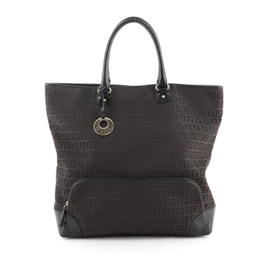 Fendi Vintage Chef Front Pocket Tote Zucchino Canvas Medium