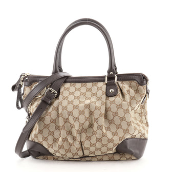 Gucci Sukey Top Handle Satchel GG Canvas Medium