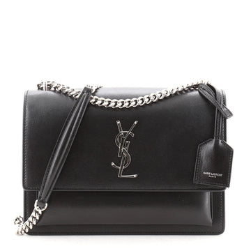 Saint Laurent Sunset Crossbody Bag Leather Medium