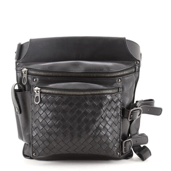 Bottega Veneta Utility Waist Bag Leather with Intrecciato