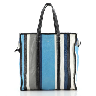 Balenciaga Bazar Tote Striped Leather Medium