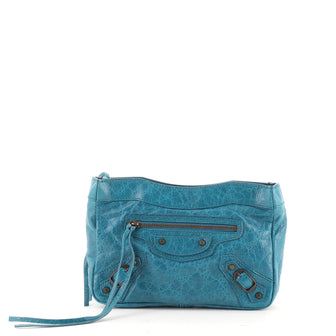 Balenciaga Classic Studs Cosmetic Pouch Leather