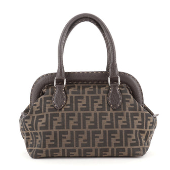 Fendi Selleria Frame Bag Zucca Canvas Medium