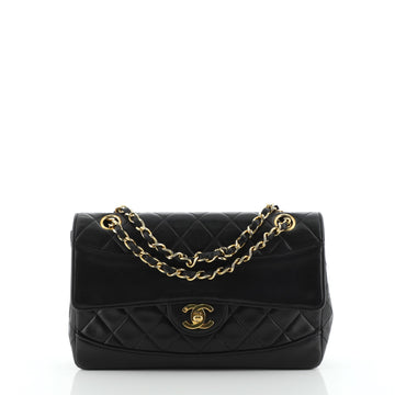 Chanel Vintage CC Chain Flap Bag Quilted Lambskin Medium