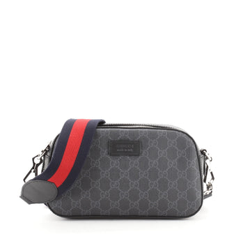Gucci Web Camera Shoulder Bag GG Coated Canvas Small