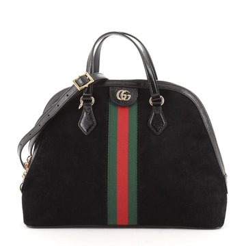 Gucci Ophidia Dome Top Handle Bag Suede Medium