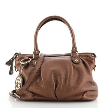 Gucci Sukey Top Handle Satchel Leather Medium