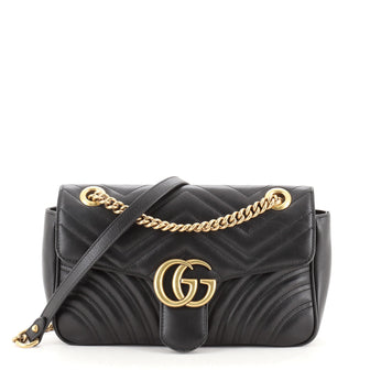 Gucci GG Marmont Flap Bag Matelasse Leather Small