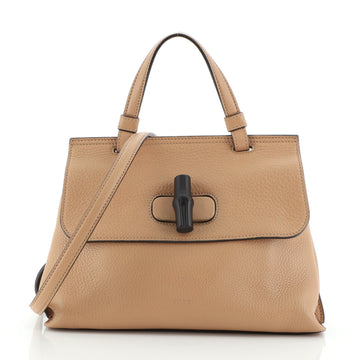 Gucci Bamboo Daily Top Handle Bag Leather Small