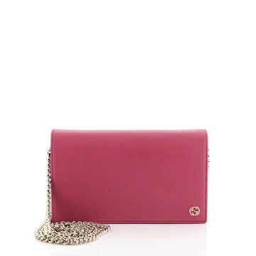 Gucci Betty Chain Wallet Leather