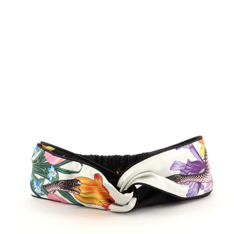 Gucci Headband Floral Print Silk
