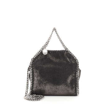 Stella McCartney Falabella Fold Over Crossbody Bag Shaggy Deer Tiny