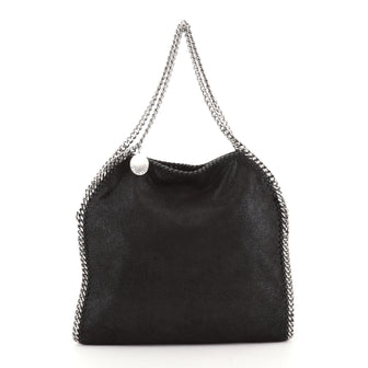 Stella McCartney Falabella Fold Over Bag Quilted Shaggy Deer