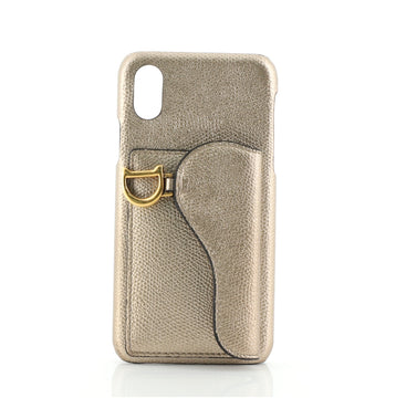 Christian Dior Saddle Phone Case Leather iPhone X