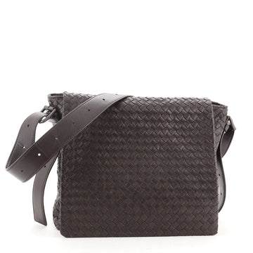 Bottega Veneta Square Flap Messenger Bag Intrecciato Nappa Medium
