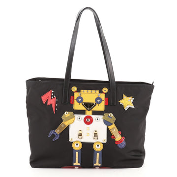 Prada Robot Zip Tote Tessuto Medium