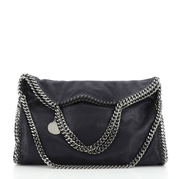Stella McCartney Falabella Fold Over Bag Quilted Shaggy Deer