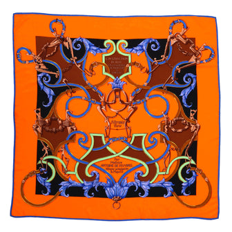 Hermes L'Instruction Du Roy Shawl Printed Cashmere and Silk 140