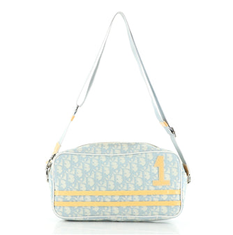 Christian Dior Vintage Crossbody Bag Diorissimo Canvas Medium