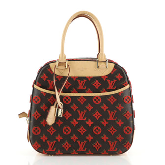 Louis Vuitton Deauville Cube Bag Monogram Tuffetage Canvas