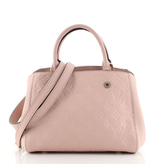 Louis Vuitton Montaigne Handbag Monogram Empreinte Leather BB