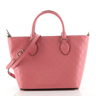 Gucci Signature Convertible Tote Guccissima Leather Medium