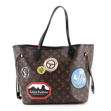 Louis Vuitton Neverfull NM Tote Limited Edition World Tour Monogram Canvas MM