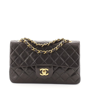 Chanel Vintage Classic Double Flap Bag Quilted Lambskin Small
