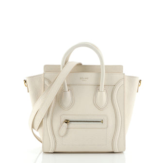 Celine Luggage Bag Grainy Leather Nano